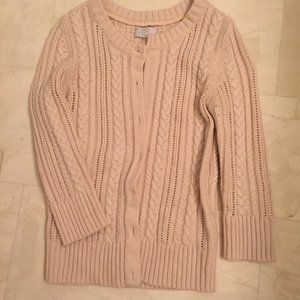 Cable Knit Cardigan Sweater